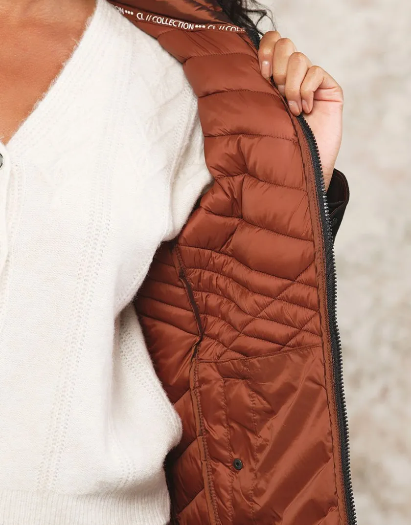 Best Veste matelassée cuivrée Doudounes|Casual