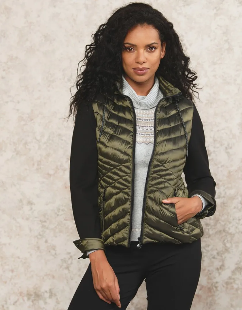 Outlet Veste matelassée kaki Doudounes|Casual