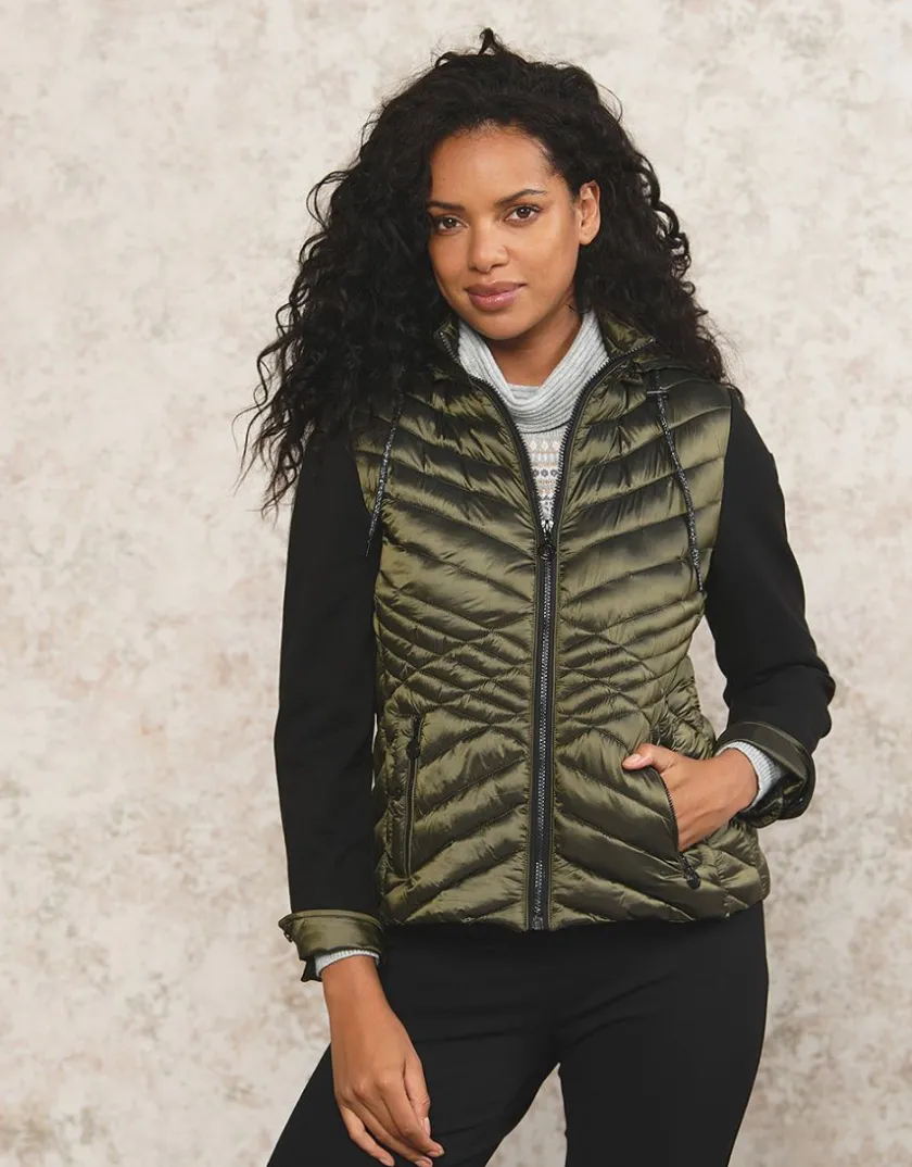 Outlet Veste matelassée kaki Doudounes|Casual
