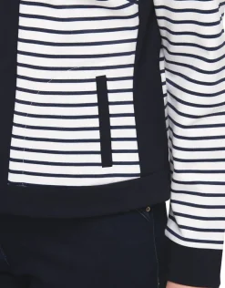 Clearance Veste milano rayée bleu Casual|Vestes