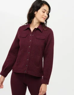 Discount Veste molleton prune Casual|Vestes