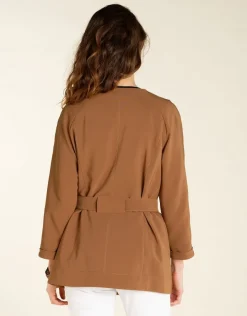 New Veste saharienne camel Casual|Vestes