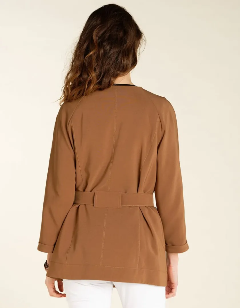 New Veste saharienne camel Casual|Vestes