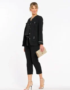 Sale Veste saharienne noire Casual|Vestes