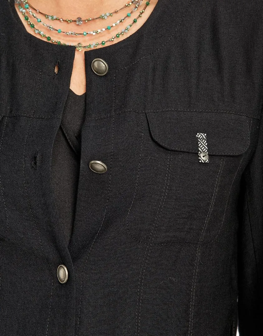 Sale Veste saharienne noire Casual|Vestes