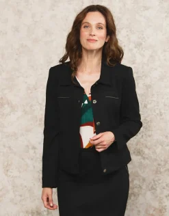 Clearance Veste sergé noir Habillées|Vestes