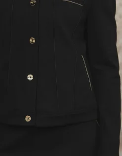 Clearance Veste sergé noir Habillées|Vestes