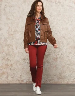 New Veste souple suédine brun Casual|Vestes