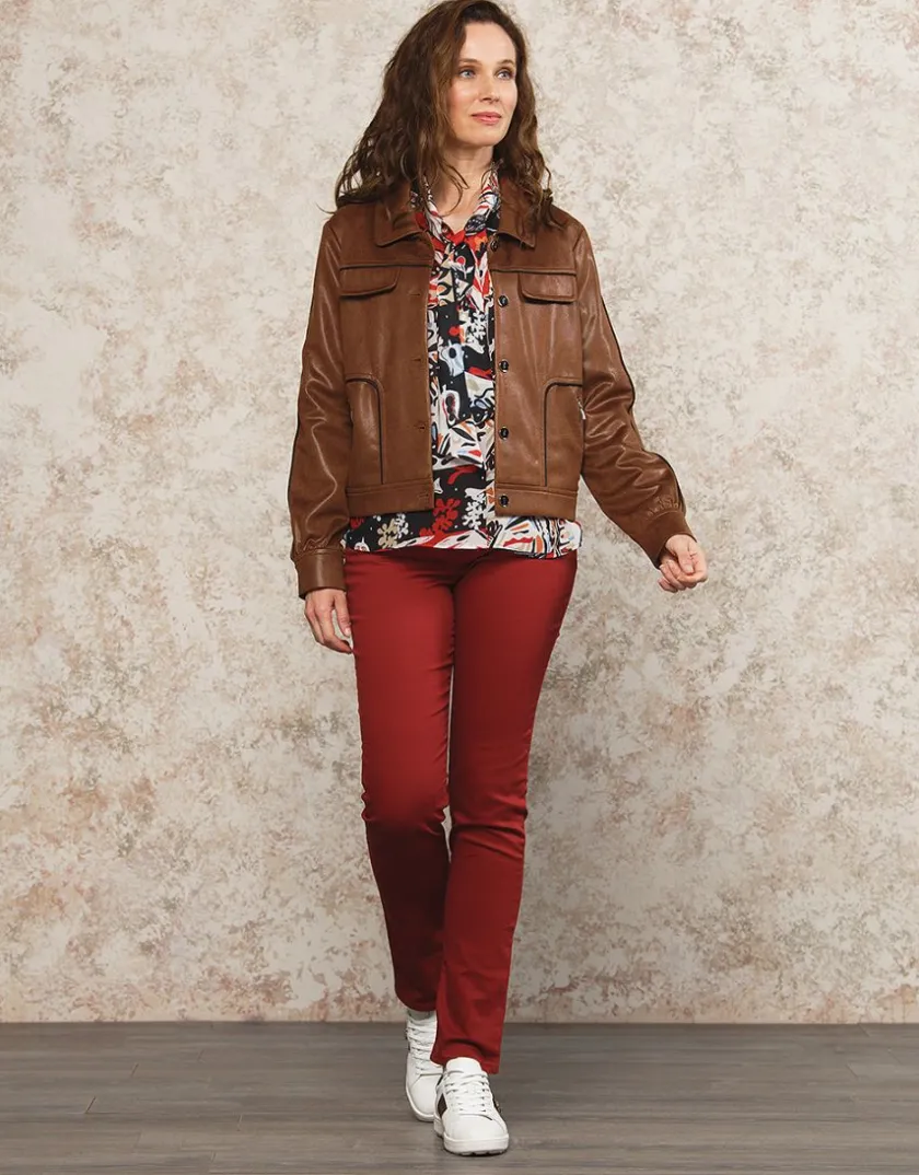 New Veste souple suédine brun Casual|Vestes
