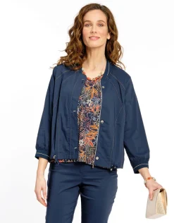 Best Veste sport chic marine Casual|Vestes