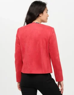 Best Veste suédine rouge Habillées|Vestes