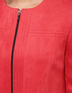 Best Veste suédine rouge Habillées|Vestes