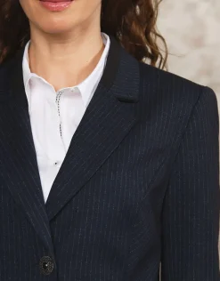 Discount Veste tailleur bleu Habillées|Vestes