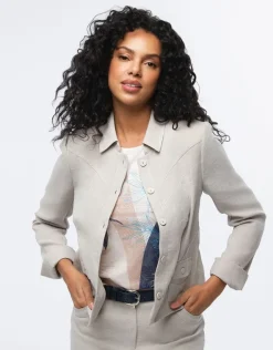 Fashion Veste tailleur chic beige Habillées|Vestes