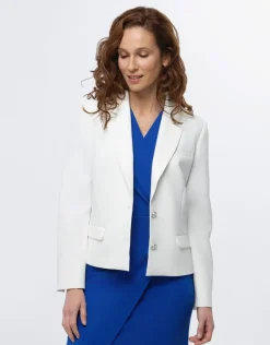 Outlet Veste tailleur chic écru Habillées|Vestes