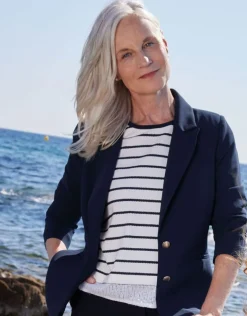 Fashion Veste tailleur marine Habillées|Vestes