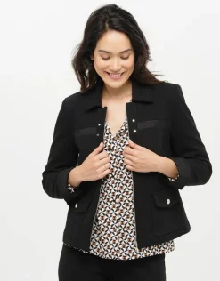 Hot Veste tailleur noire chic Habillées|Vestes