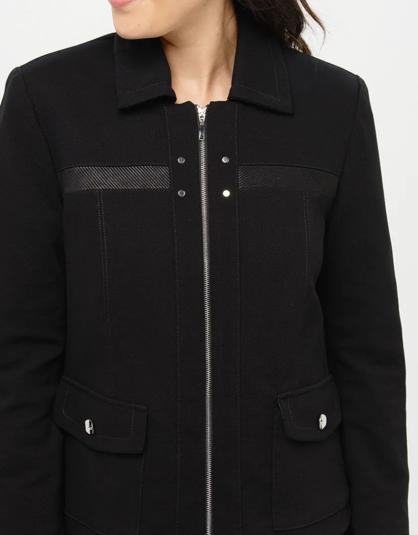 Hot Veste tailleur noire chic Habillées|Vestes