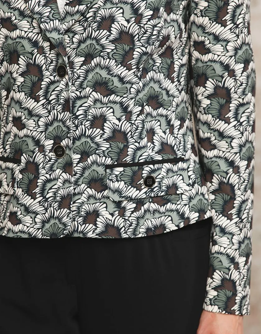 Hot Veste tailleur verte Habillées|Vestes