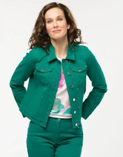 Clearance Veste verte coton Casual|Vestes