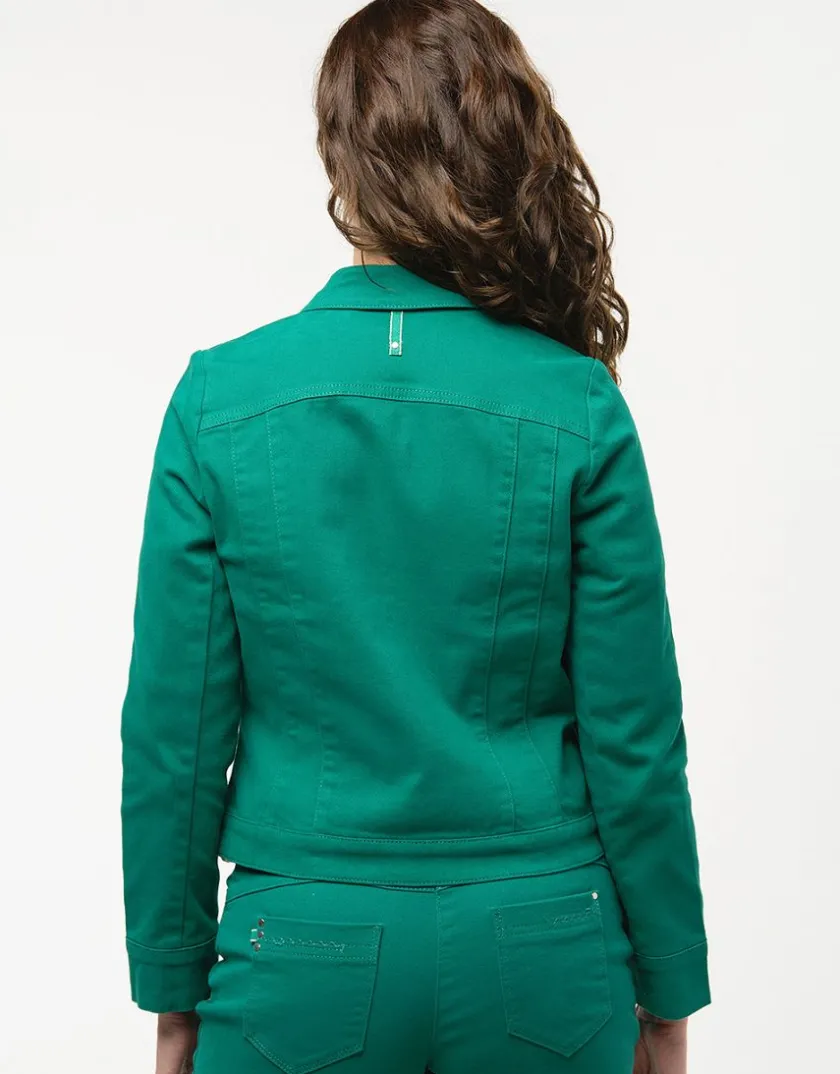 Clearance Veste verte coton Casual|Vestes